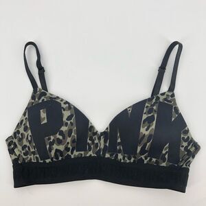 PINK Victorias Secret Wear Everywhere Wireless Lightly‎ Lined Bra 32B Camo